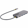 StarTech 127B-USBC-MULTIPORT USB Type C Docking Station for Workstation - 100 W Power Supply - Space Gray - Portable - 1 Displays Supported - 4K, 2K - 3840 x 2160, 4096 x 2160, 3440 x 1440 - USB Type-A - USB Type-C - 1 x RJ-45 Ports - Network (RJ-45) - 1