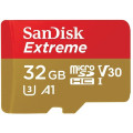 Sandisk SDSQXAF-032G-GN6MN 32GB MICRO SDHC EXTREME A1 V30, UHS-I/ U3, 100MB/s ,NO SD ADAPTER