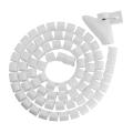 Brateck HC-25-W 25mm/1' Diameter Coiled Tube Cable Sleeve Material Polyethylene(PE) Dimensions 1000x25mm - White
