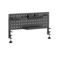 Brateck GMPB-05-02-B Clamp-on desk Pegboard Organizer with Storage Kits (Black)