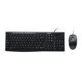 Logitech 920-002693 MK200 USB Media Keyboard and Mouse Combo - 1000dpi USB Full-size Keyboard, Thin profile, play/pause, volume, the Internet, e-mail