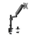 Brateck LDT48-C012 Single Monitor Pole-Mounted Gas Spring Monitor Arm Fit Most 17' - 32' Monitor Up to 9Kg Per screen VESA 75x75/100x100