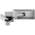 Atdec AWMS-2-ND13-B-S Laptop-Monitor Combo Mount - Bolt Through - Silver
