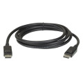 Aten 2L-7D02DP 2m DisplayPort Cable, supports up to 3840 x 2160 @ 60Hz, 28 AWG copper wire construction for high-definition media connections