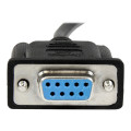 StarTech SCNM9FF2MBK 2M BLACK DB9 RS232 SERIAL NULL MODEM CABLE F/F