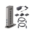 StarTech DK30A2DHU USB-C USB-A HYBRID 4K DOCK, DUAL DISPLAY, HDMI(2),DP(2),USB(6), NO PD, 3YR