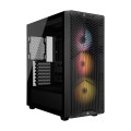 Corsair CC-9011346-WW 3200D RS ARGB Mid-Tower PC Case -Smoke, ATX mATX ITX, TG panel, ARGB fans, 400mm GPU, 165mm CPU, 360mm rad, USB-C, 7 slots, 2x2.5 1x3.5, 2yr w