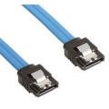 Astrotek AT-SATA3-180D SATA 3.0 Data Cable Male to Male Straight 180 to 180 Degree with Metal Lock 26AWG Blue 50cm replaces CB8W-FC-5080