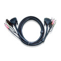 Aten 2L-7D03U KVM Cable 3m with DVI-D (Single Link) USB & Audio to DVI-D (Single Link), USB & Audio