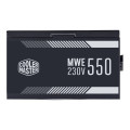 Cooler Master MPE-5501-ACABW-AU MWE 550W 80+ WHITE, ATX, 120MM FAN, BLACK FLAT CABLE, 3YR WTY
