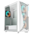 Gigabyte GB-C301GW C301 RGB Tempered Glass E-ATX White Mid Tower Gaming Chassis 2x3.5' 2x2.5' 2xUSB3.0 Detachable Dust Filter Liquid Cooling PSU ATX