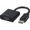Astrotek AT-DPHDMI-MF-ACTIVE DisplayPort DP to HDMI Adapter Converter Cable 20cm - 20 pins Male to Female Active 1080P