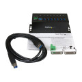 StarTech ST7300USBME 7 PORT USB 3.0 HUB, INDUSTRIAL, METAL, ESD & SURGE PROTECTION, MOUNT, 2YR