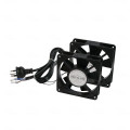 LDR WB-CA-13 2 Way Fan Kit - 2x Fans - Black - For Installation in Hinged & Single Section Racks