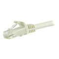 StarTech N6PATC3MWH CAT6 ETHERNET CABLE 3M WHITE 650MHZ 100W SNAGLESS PATCH CORD LTW