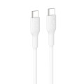 Belkin CAB023FQ0MWH BoostCharge USB-C to USB-C Cable (0.15M) - White, 3A/60W, 480Mbps, 300K+ Bends, Apple, Samsung, USB-IF Certified,2 Years Warranty