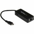StarTech US1GC301AU USB-C to Ethernet Gigabit Adapter - Thunderbolt 3 Compatible - USB Type C Network Adapter - USB C Ethernet Adapter - USB 3.1 ASIX - AX88179 - 1 Port(s) - 1 - Twisted Pair
