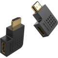 BENFEI B09QHW3PZX 000338BK-2P HDMI Male to Female Right Angle 90 Degree Adapter x 2 Pack