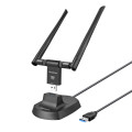 Simplecom NW811V2 AX1800 Dual Band WiFi 6 USB Adapter 802.11ax with 2x 5dBi High Gain Antennas