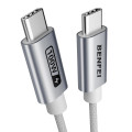 BENFEI B0CSFYW467 000351SL-1M 100W USB-C to USB-C Fast Charging Cable Aluminum Shell Tangle-Free Silicone for I-phone 15 /16 /Samsung 1M