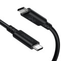 Choetech 6971824979251 XCC-1028 USB4 Gen3 40Gbps 100W 8K USB-C Cable 0.8m Braided Black