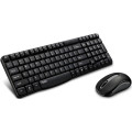 Rapoo X1800S-BLACK X1800S 2.4GHz Wireless Optical Keyboard Mouse Combo Black - 1000DPI Nano