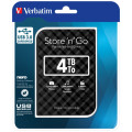 Verbatim 53223 4TB 2.5' USB 3.0 Black Store'n'Go HDD Grid Design.