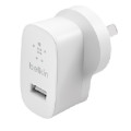 Belkin WCA002AUWH BoostCharge 12W USB-A Wall Charger - White , Portable & Powerful, Lightweight & Compact, $2,500 CEW, 2 Years Warranty