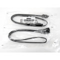 MSI MSI-SATA-BK 4 x SATA 3 III 3.0 Data Cable 6Gbps for HDD SSD with Angle and Lead Clip