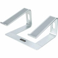 StarTech LAPTOP-STAND-SILVER Laptop Stand for Desk, Supports 5kg / 11lb, Aluminum, Silver, Ergonomic Laptop Riser, Portable Laptop Holder for Desk - Up to 43.2 cm (17") Screen Support - 50 kg Load Capacity - 14.5 cm Height x 22.4 cm Width - Desk, Desktop