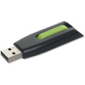 Verbatim 49177 Store 'n' Go V3 16 GB USB 3.0 Flash Drive - Green, Black - 1 / Each