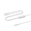 Belkin CAC004FQ1.5MWH BoostCharge Pro Braided USB-C to Dual USB-C Cable (1.5M) - White , 140W, 480Mbps, 350K+ Bends, Apple, 2 Years Warranty
