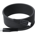 Choetech 6932112107138 XCC-1051 240W 5A 48V Magnetic USB-C Cable 1.8m PD 3.1 Braided Black