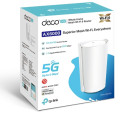 TP-LINK DECO X80-5G(1-PACK) (E)(CH) 5G AX6000 Whole Home Wi-Fi 6 Gateway, 4804Mbps at 5 GHz + 1148Mbps at 2.4 GHz, 5G 5Gbps/900Mbps, 4G+ Cat20 2Gbps/2