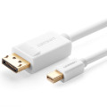 UGREEN 6957303814763 10476 Mini DP to DP cable 1.5M-White