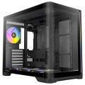 Antec C5 CURVE ARGB - Black, ATX/Micro-ATX/ITX, Curved TG, Dual Chamber, Back-Connect, 4xARGB PWM Fans, 360mm Rad, 410mm GPU, USB-C Gen2, 2Yr Wty