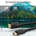 Choetech 6932112101570 XHH-TP20 8K HDMI 2.1 Cable 48Gbps 8K@60Hz 2M Braided for PS5 Xbox