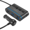 Choetech 6932112105912 TC0021 78W 3-in-1 Car Charger 3 Sockets 2x USB-C 30W PD 1x USB-A