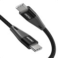 Choetech 6971824975673 XCC-1003 USB-C to USB-C Cable 60W 20V 3A Braided Fast Charging Cable 1.2M