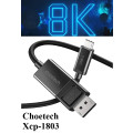 Choetech 6971824978155 XCP-1803 Bidirectional USB-C to DP Cable, 8K Thunderbolt 3 Two-Way 1.8M Black