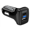Choetech 6971824970517 TC0005 36W USB-C PD USB 3.0 Dual Port Fast Car Charger QC 3.0 Black