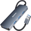 BENFEI 6971785941892 000305GY USB 3.0 Hub, 4 Ports USB A Splitter Ultra-Slim USB Expander for Mouse, Keyboard, Flash Drive, U Disk, Printer Compatible with Laptop.