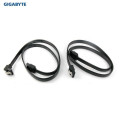Gigabyte GA-SATA-BK 4x SATA 3 III 3.0 Data Cable 6Gbps for HDD SSD with Angle and Lead Clip Black