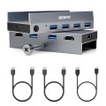 BENFEI 6971785943544 000355GY USB 3.0 HDMI KVM Switch(8K@60Hz) with 4 USB 3.0 Ports for 2 Computers Sharing Monitor Keyboard Mouse