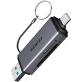 BENFEI B0D9K82TNL 000381GY USB-C+USB-A to SD/TF Card Reader for I-phone15/16, Mac, I-pad, Surface Book 3 and PC