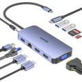 BENFEI 6971785944220 000359GY 11-in-1 USB C Hub Triple Display Docking Station Dual HDMI, VGA, 3*USB 3.0, 10Gbps