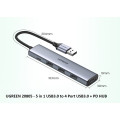 UGREEN 6957303828050 20805 USB 3.0 A 4 Ports HUB With USB-C Power Port