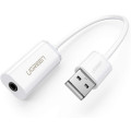 UGREEN 6957303837120 30712 USB 2.0 to 3.5mm AUX Sound Card TRRS