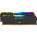 Micron (Crucial) BL2K8G30C15U4BL Crucial Ballistix RGB 16GB (2x8GB) DDR4 UDIMM 3000MHz Black Aluminum Heat Spreader Intel XMP2.0 AMD Ryzen Desktop PC Gaming Memory