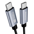 BENFEI B0D6TWHND8 000351SL-2M 100W USB-C to USB-C Fast Charging Cable Aluminum Shell Tangle-Free Silicone for I-phone 15 /16 /17 and Samsung 2M